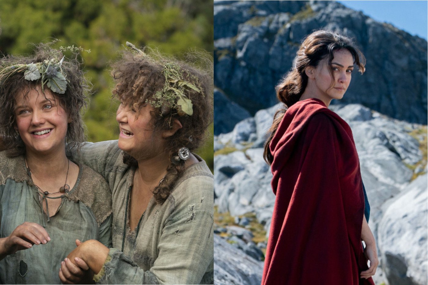 Nori i Poppy oraz Bronwyn w serialu "Władca Pierścieni: Pierścienie Władzy"