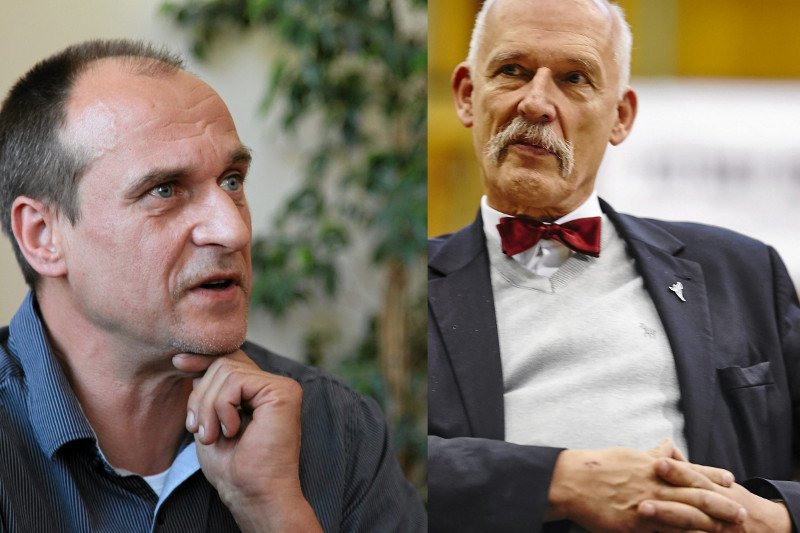 Paweł Kukiz i Janusz Korwin-Mikke walczą o względy antysystemowego elektoratu