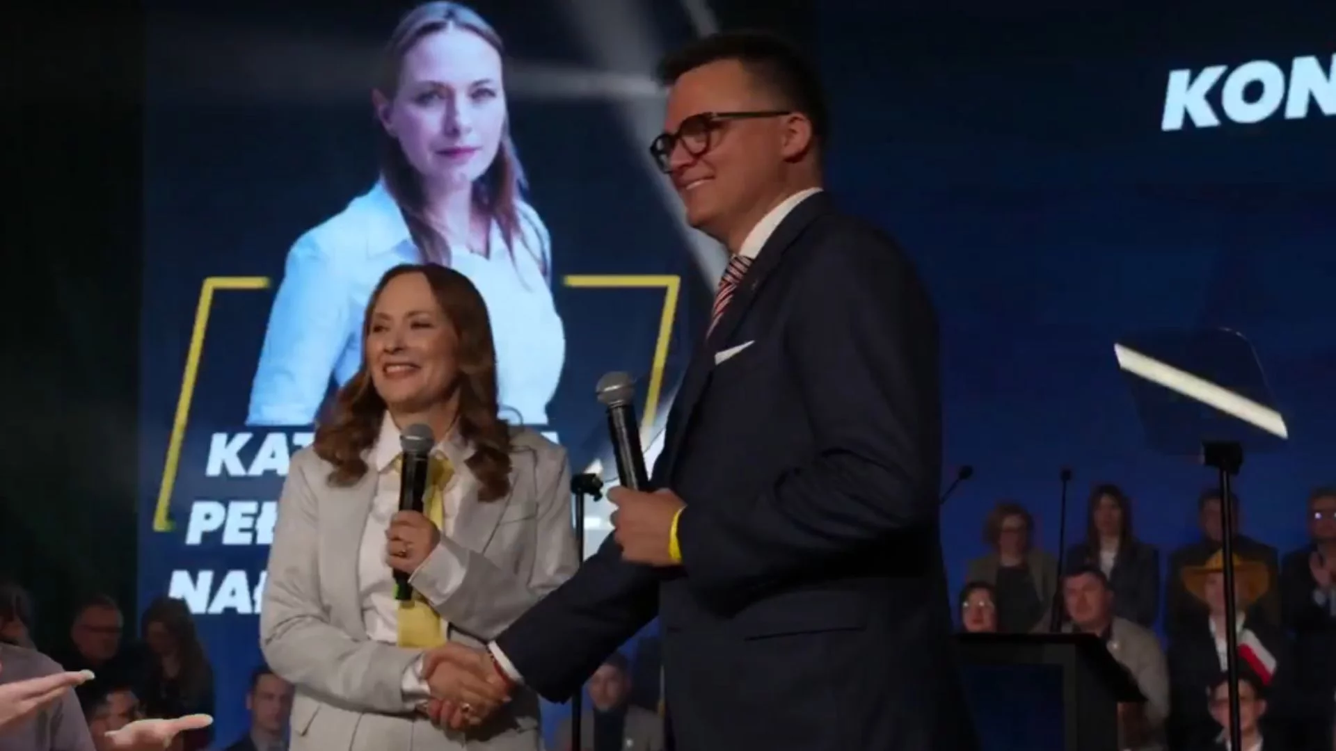 Szymon Hołownia i Katarzyna Pełczyńska-Nałęcz