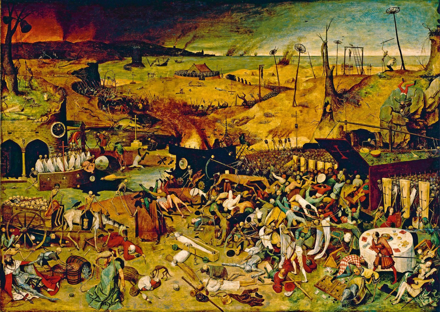 Triumf śmierci na obrazie Petera Bruegela