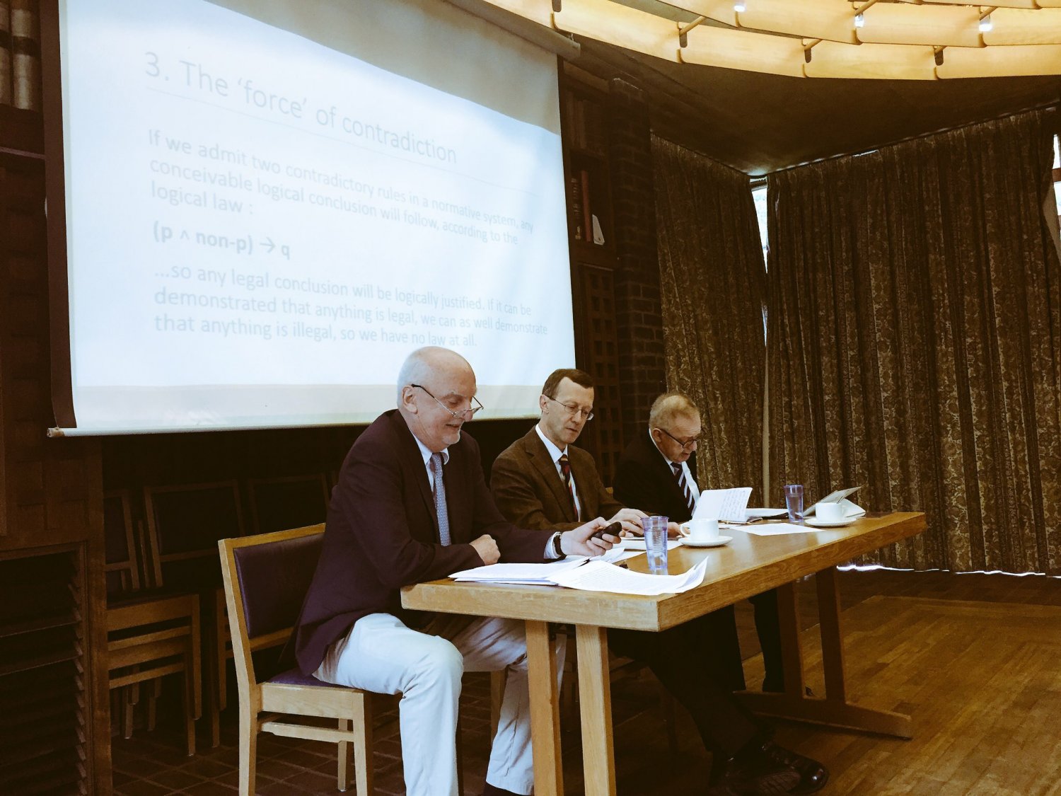 Prof. Tomasz Gizbert-Studnicki, Prof. Timothy Endicott, Prof. Lech Morawski