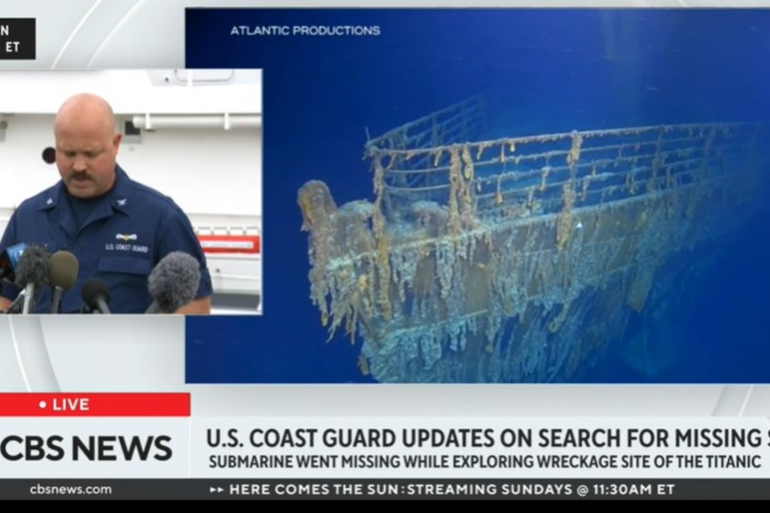 Trwa akcja poszukiwawcza statku, który płynął do wraku Titanica.