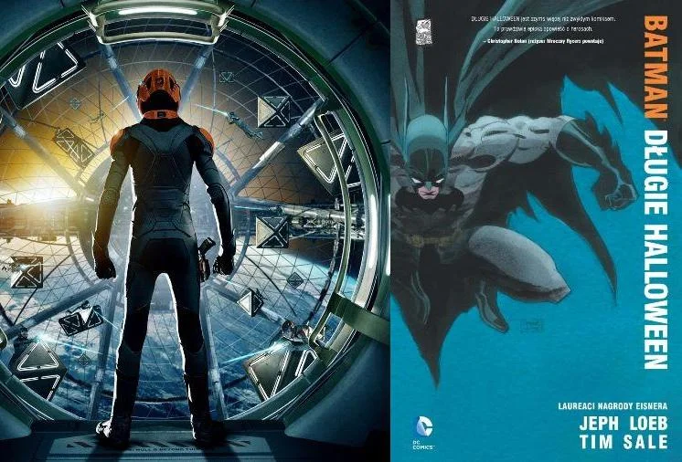 Kadr z filmu "Gra Endera" oraz okładka komiksu "Batman: Długie Halloween".