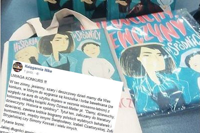 Seksistowski dowcip został użyty przy promocji książki o kobietach.