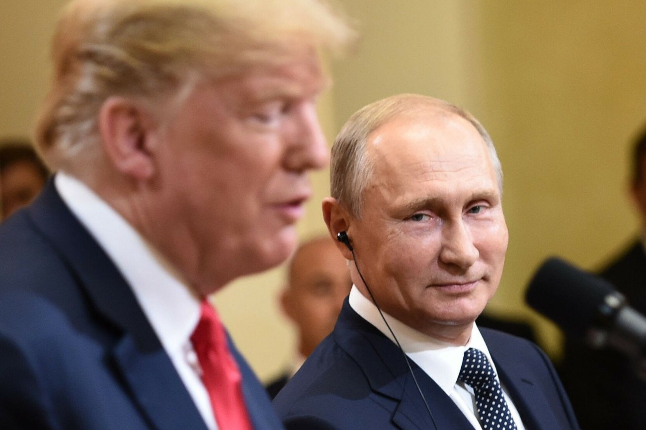 Trump żongluje Ukrainą przed Putinem. Gen. Dukaczewski: To może być cena za zwycięstwo w wyborach Donald Trump i Władimir Putin