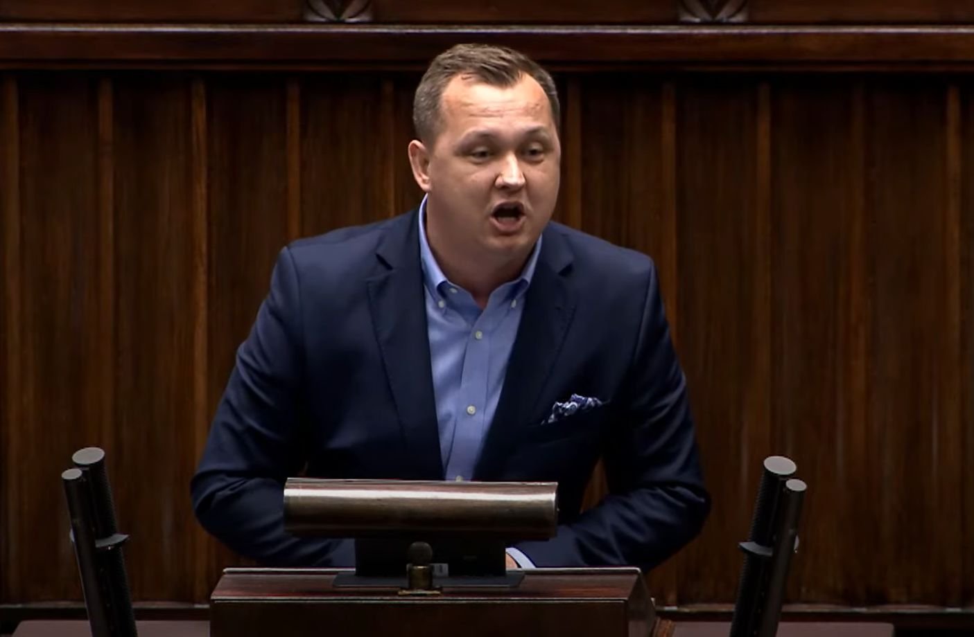 Poseł PiS Mariusz Kałużny zaatakował Donalda Tuska.