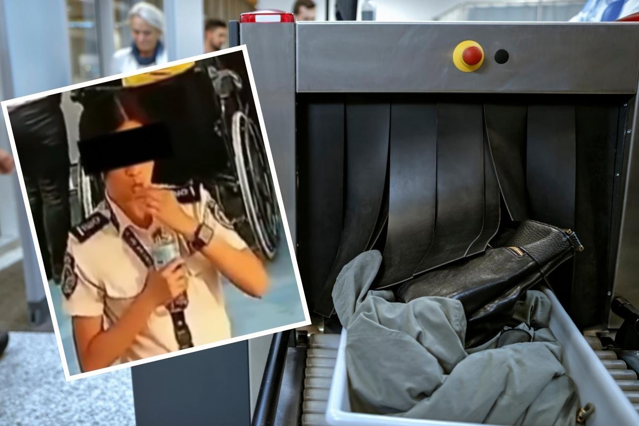 Funkcjonariuszka zapijała banknoty wodą