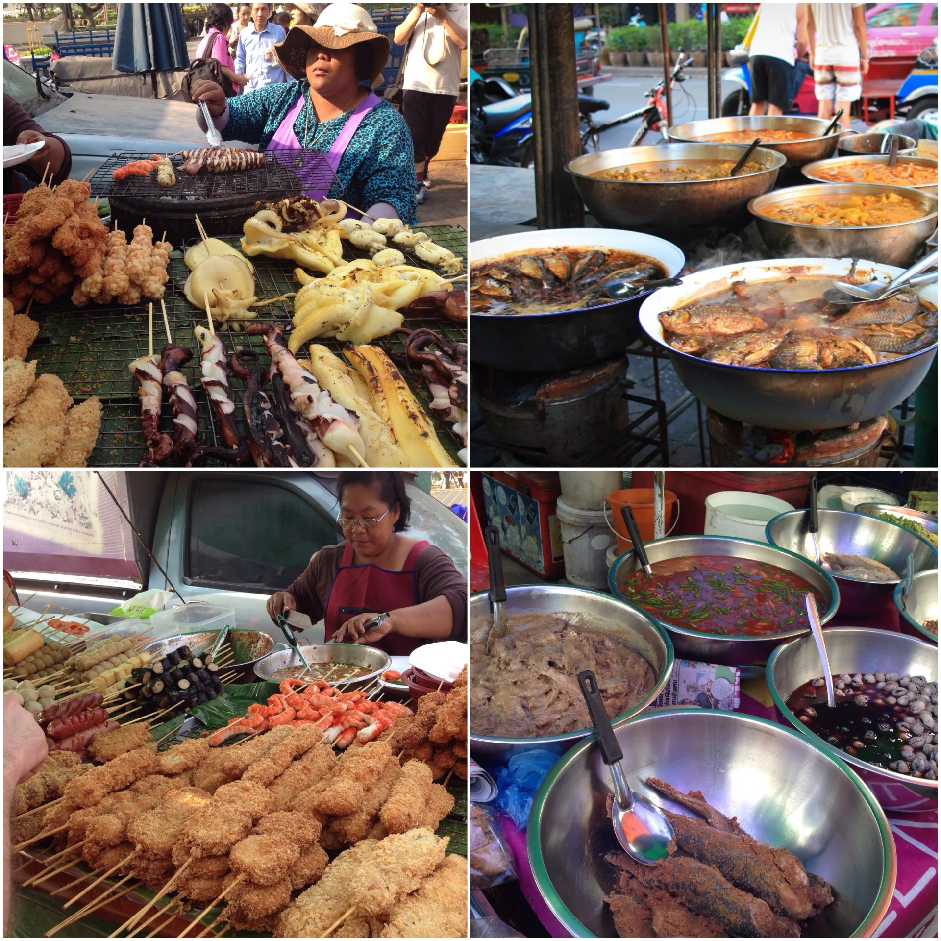 Uliczne jedzenie. Bangkok/Tajlandia
