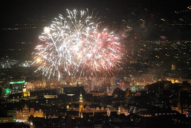 Nowy Rok we Wrocławiu.