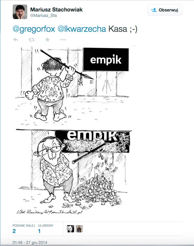 "Krowa, która dużo ryczy, mało mleka daje" – pisze Warzecha o Cejrowskim.