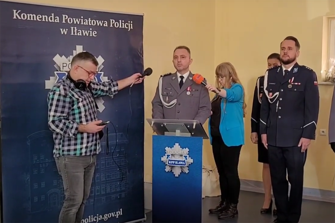 Iława w szoku. Komendant policji tak pożegnał się z KPP