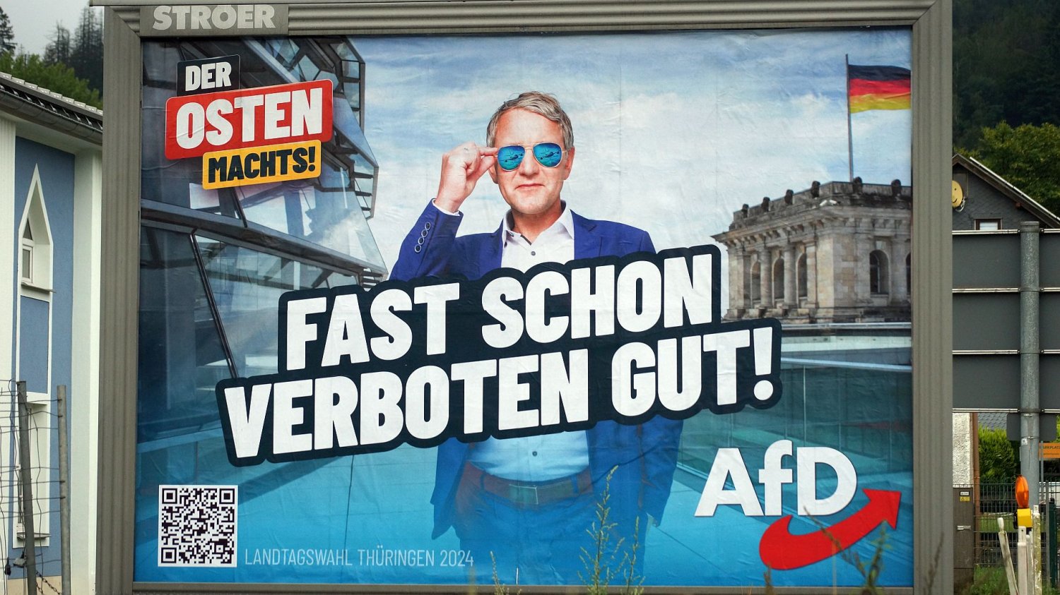 Nowa młodzieżówka AfD wybrała szefa. Jest skrajnie prawicowy plakat AfD