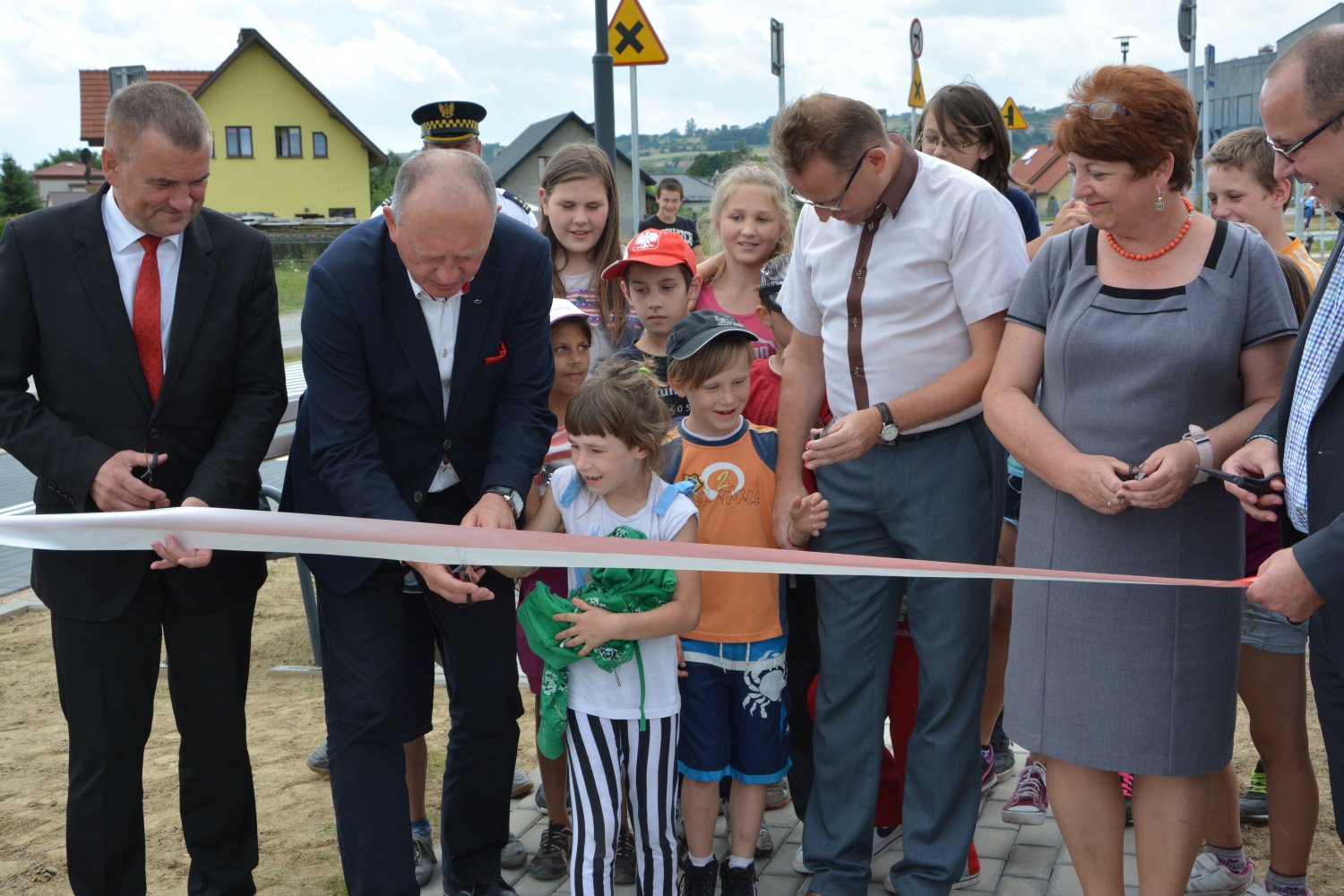 Wójt otwiera Miasteczko Rowerowe, też finansowe z funduszy zewnętrznych