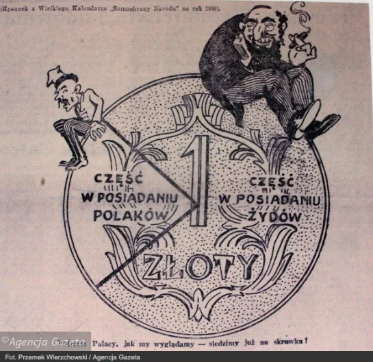 Ilustracja antysemicka z 1938 roku