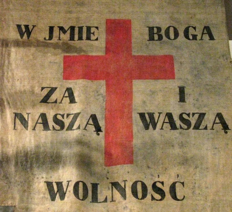 Chorągiew powstańców.