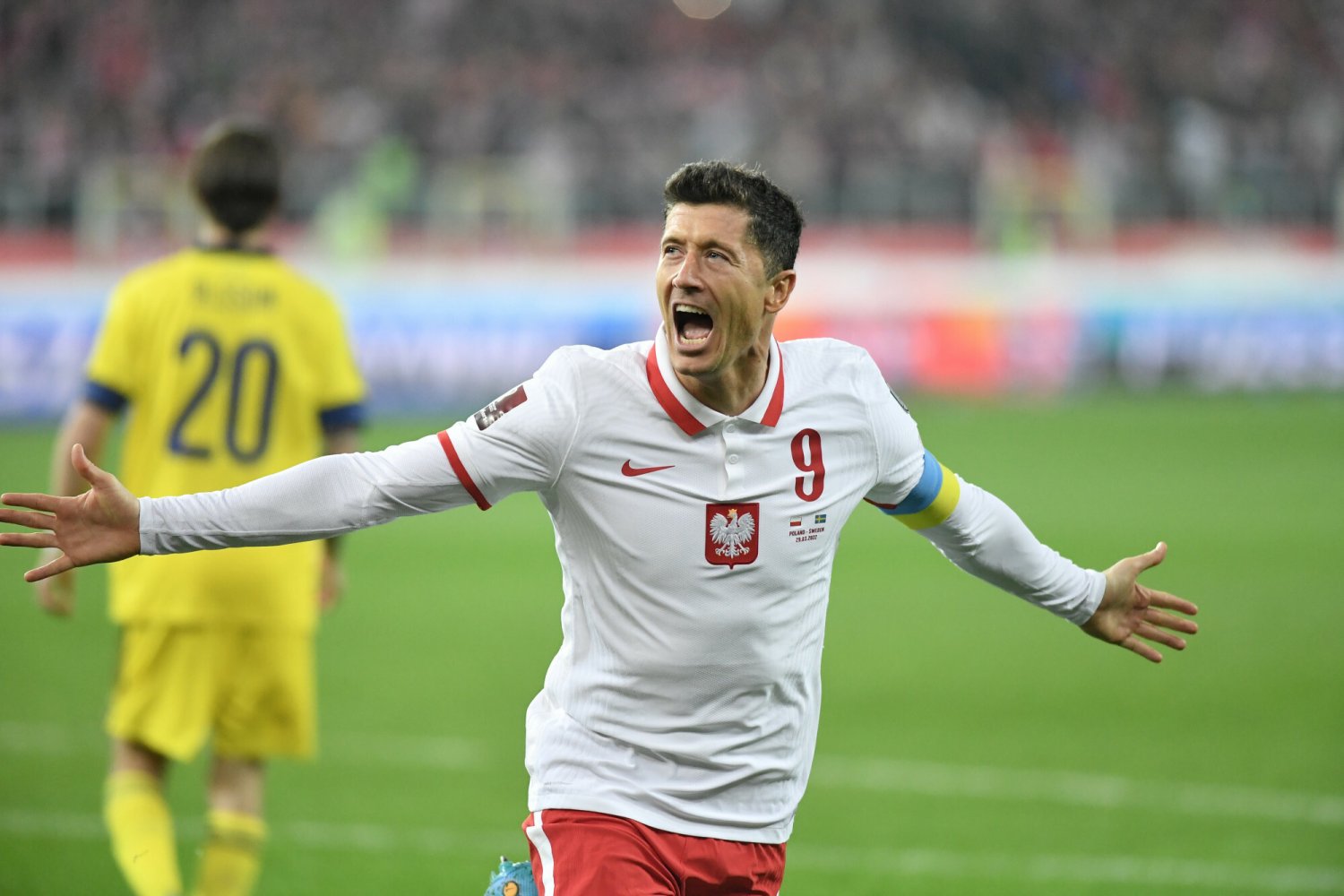 Robert Lewandowski tuż po przerwie dał nam prowadzenie w meczu ze Szwedami