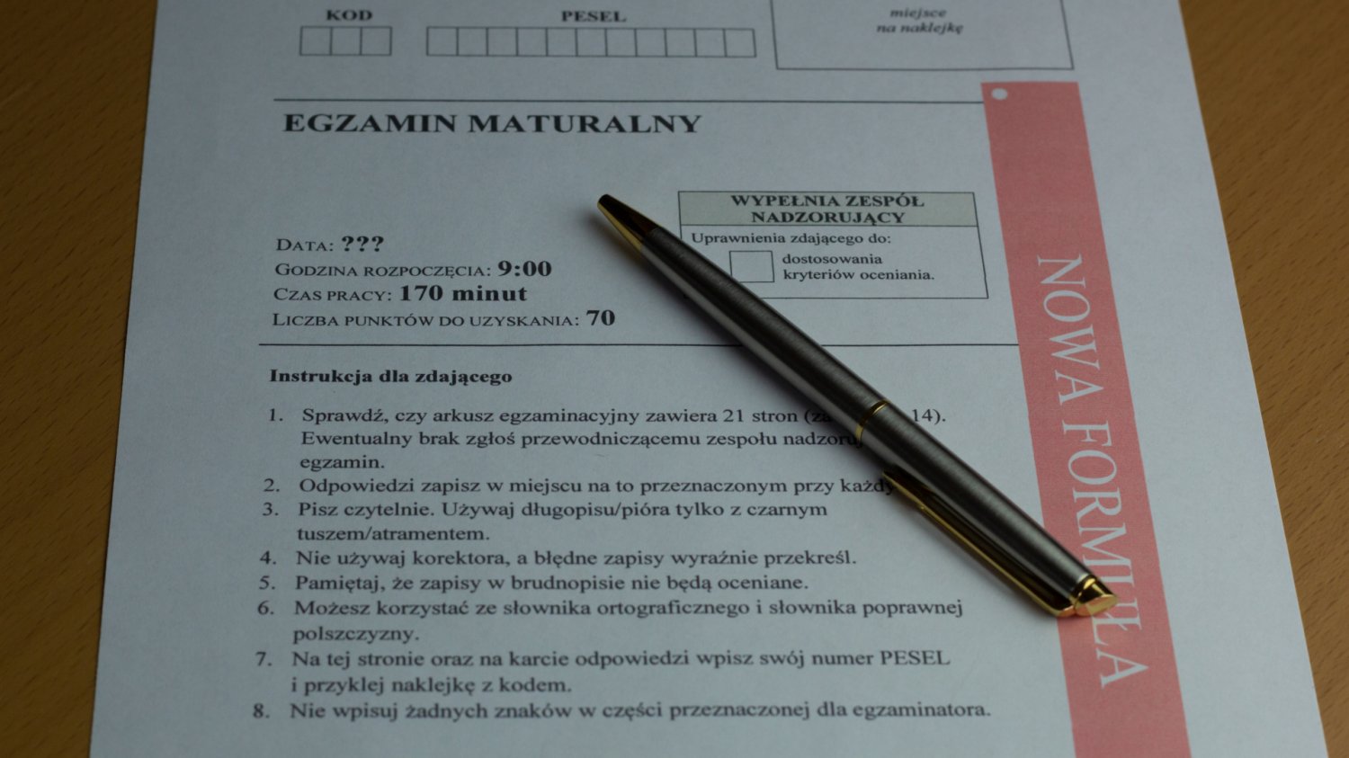 Przeciek arkuszy CKE: Matura z języka polskiego 2026 Arkusz maturalny. W 2026 też był przeciek z języka polskiego