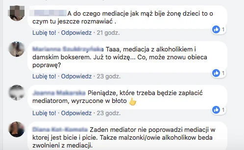 Komentarze internautów.