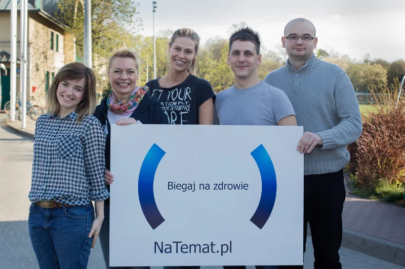 Uczestnicy programu PZU Biegaj na zdrowie. Drużyna naTemat.pl