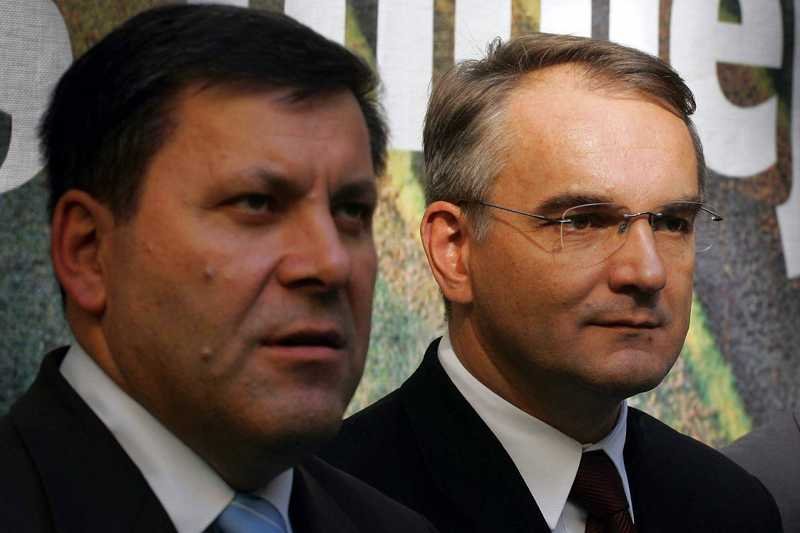 Nowy szef PSL Janusz Piechociński i wicepremier Waldemar Pawlak.