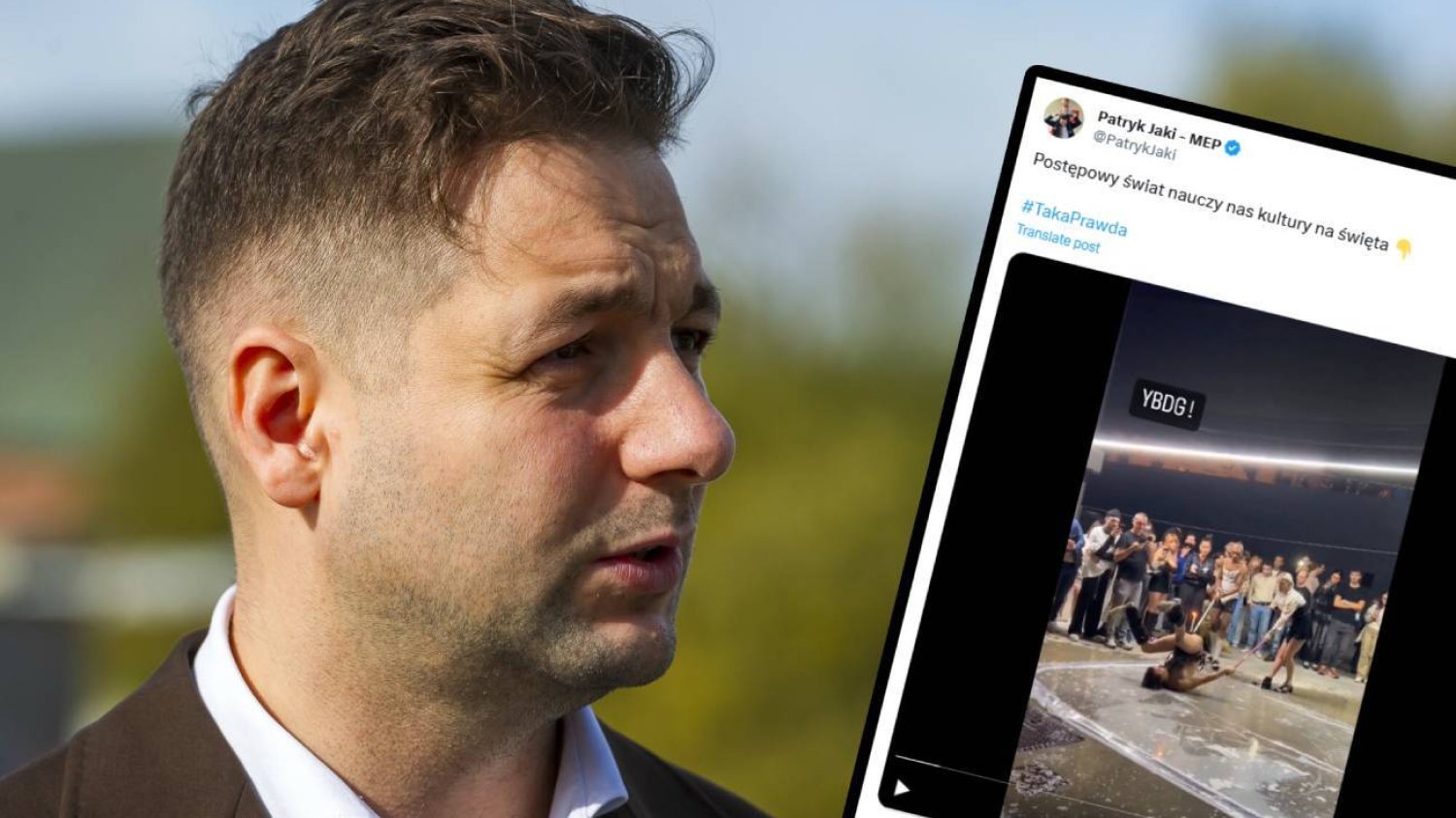 Patryk Jaki udostępnił film mężczyzny ze świeczką w odbycie. "Postępowy świat"