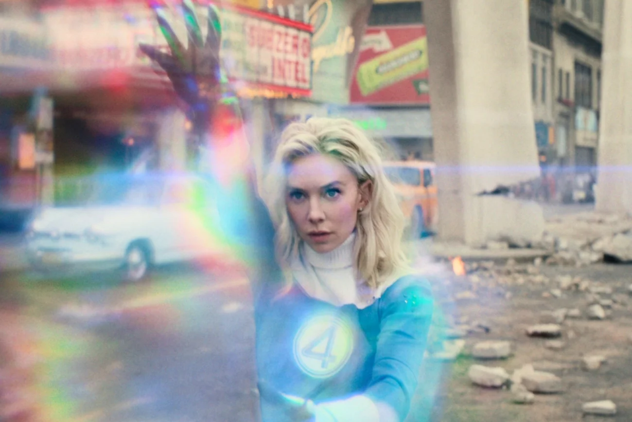 Vanessa Kirby jako Sue Storm w filmie "Fantastyczna 4: Pierwsze starcie"