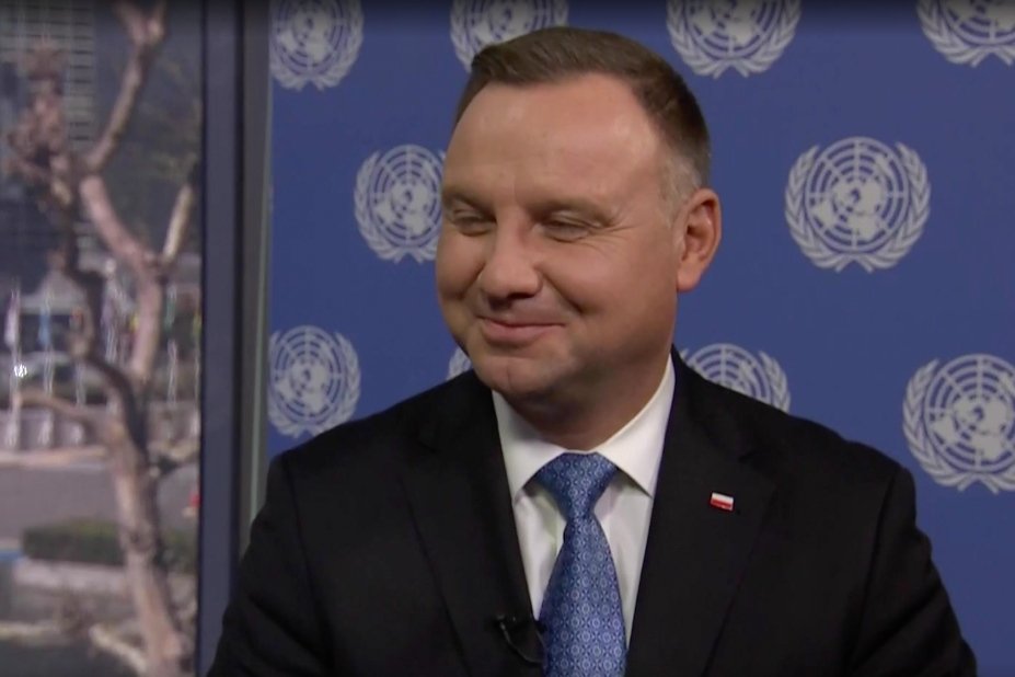Andrzej Duda nie mógł się nachwalić Trumpa.