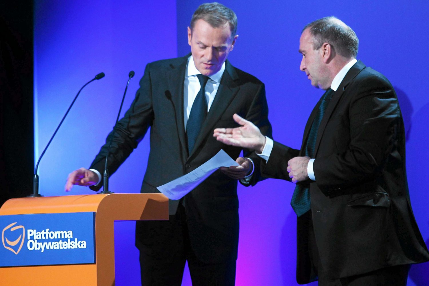 Donald Tusk i Grzegorz Schetyna