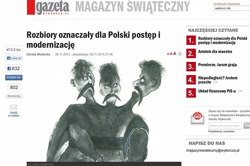 Kontrowersyjny tytuł wywiadu ze świątecznej "Gazety Wyborczej"