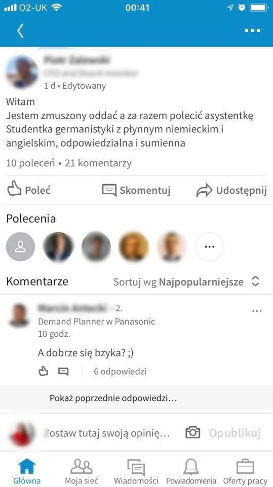 Takie ogłoszenie pojawiło się w sieci.