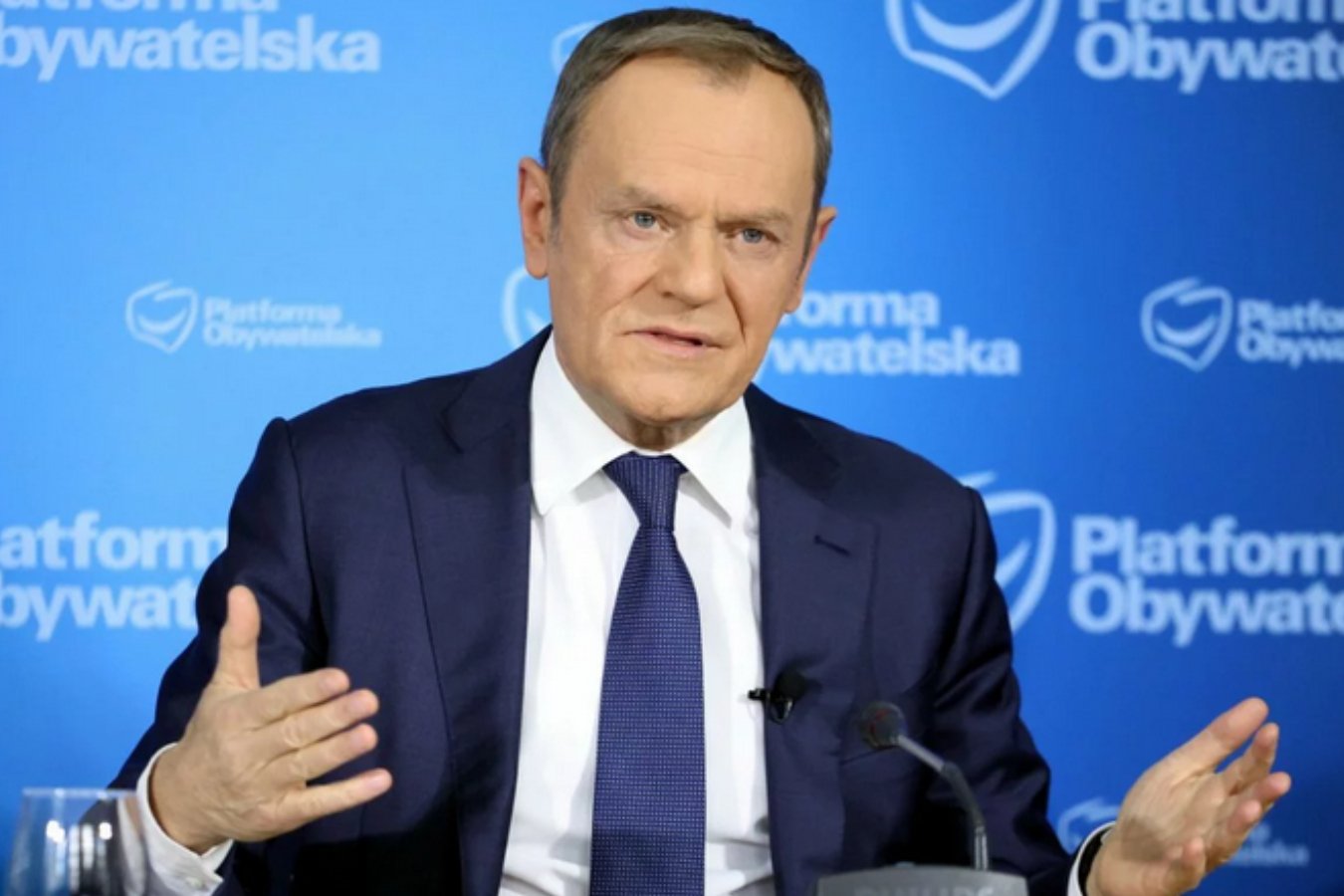Donald Tusk mówił w TVN24 o Ukrainie.