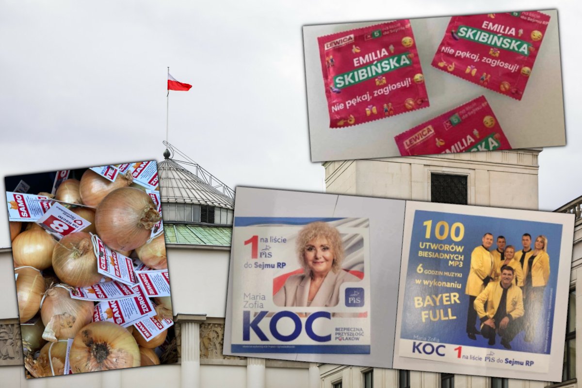 hity kampanii wyborczej 2023 galeria plakaty rekwizyty gadżety