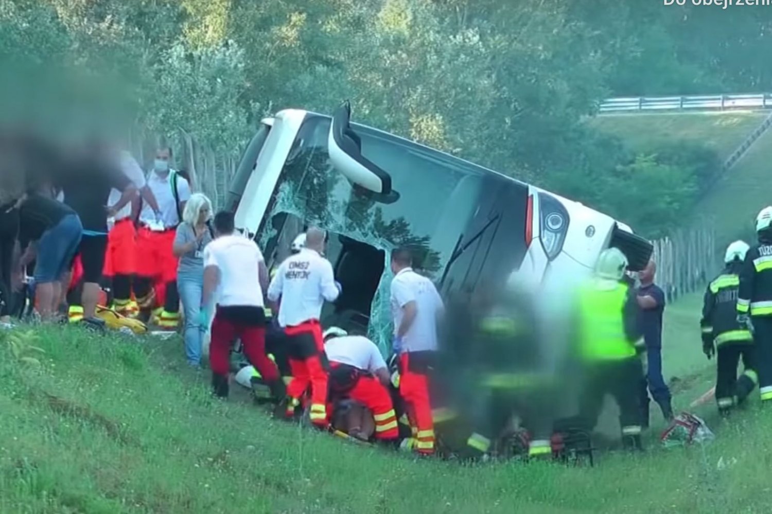 Wypadek polskiego autobusu na Węgrzech.