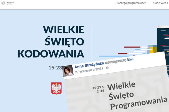Minister Streżyńska na wszelki wypadek zmieniła nazwę imprezy promującej kodowanie.