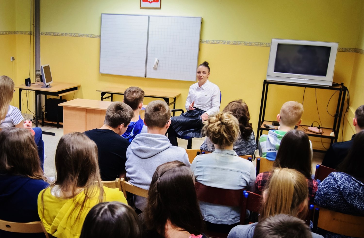 Spotkanie z uczniami Gimnazjum nr 5 w Zespole Szkół w Mazowieckim Centrum Rehabilitacji