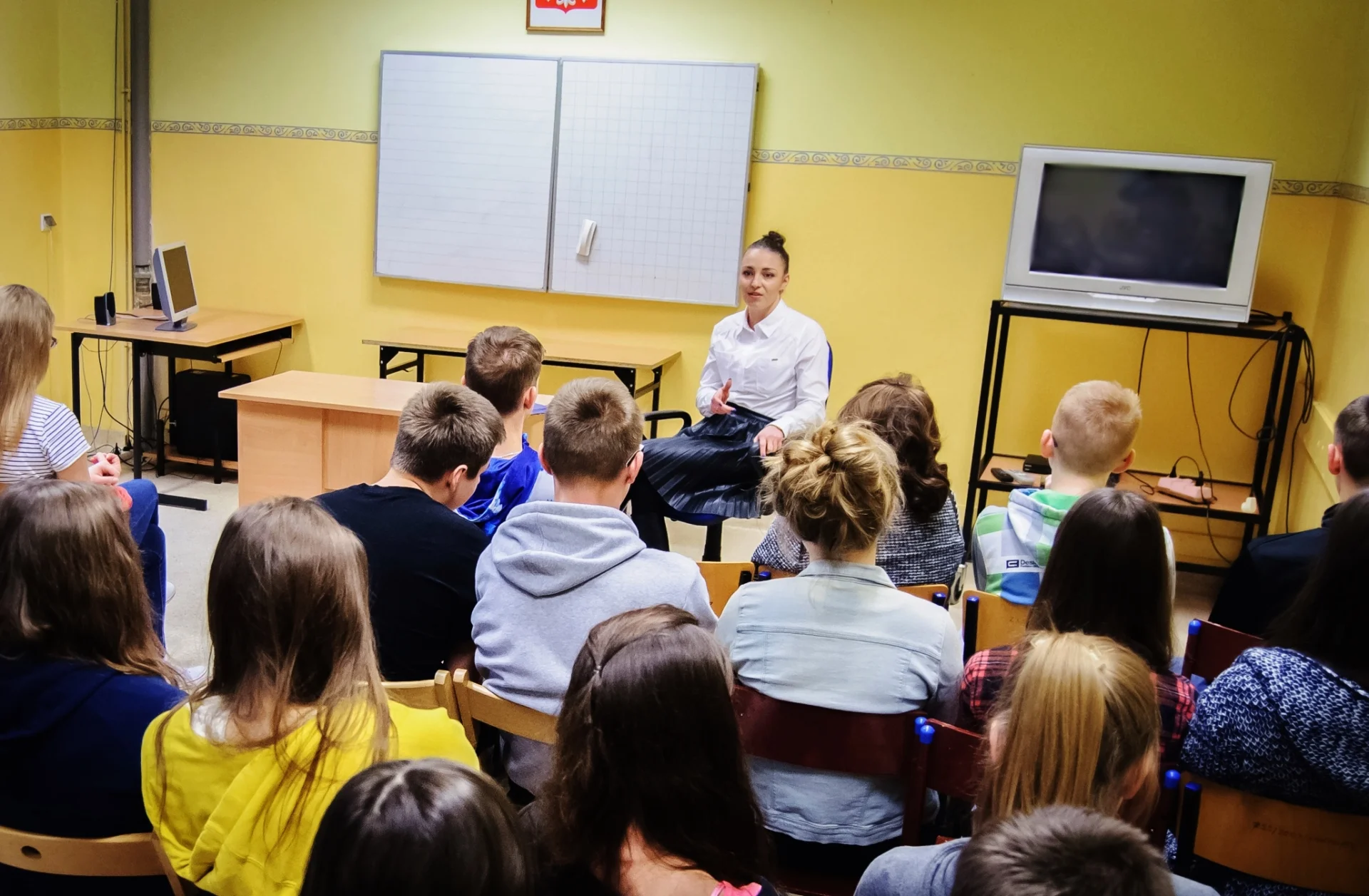Spotkanie z uczniami Gimnazjum nr 5 w Zespole Szkół w Mazowieckim Centrum Rehabilitacji