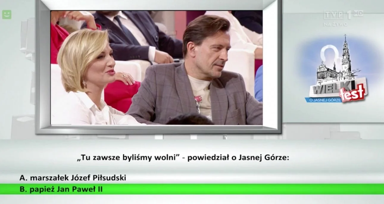 Drugie pytanie 'Wielkiego Testu Wiedzy o Jasnej Górze"