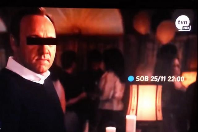 Kevin Spacey jako Kevin S. w zwiastunie filmu w TVN.