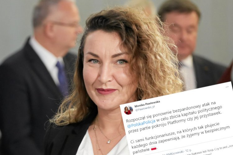 Monika Pawłowska stanęła w obronie policji.