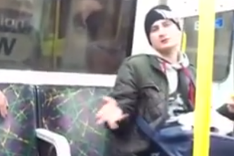 Polak nagrany w metrze w Wielkiej Brytanii