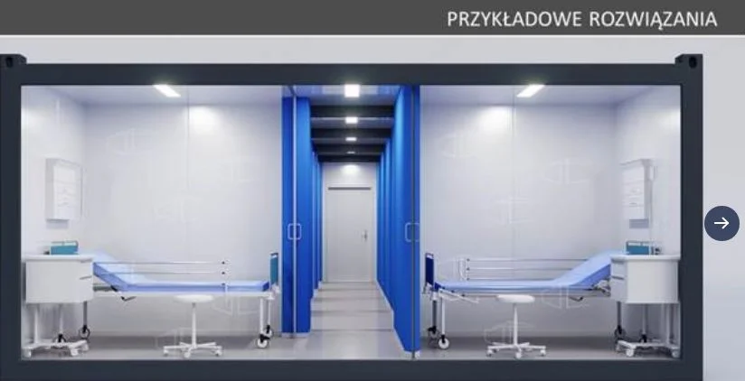 Kontenery dla chorych na COVID do triażu staną przed szpitalami [ZDJĘCIA]
