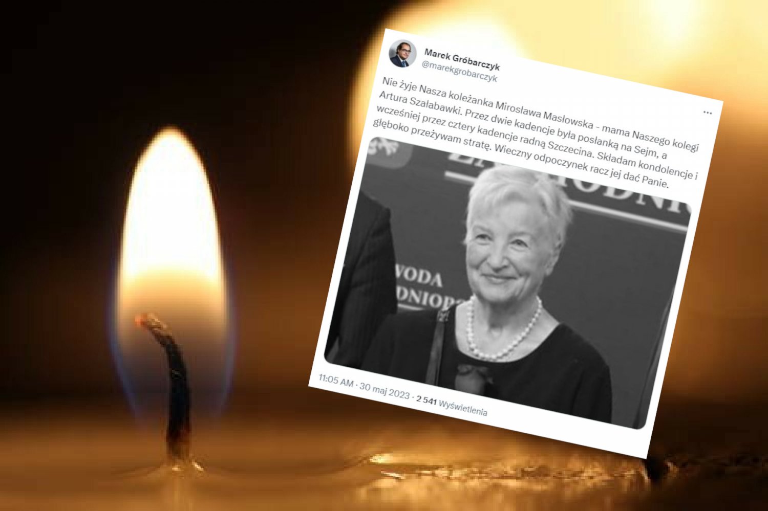 Zmarła Mirosława Masłowska.