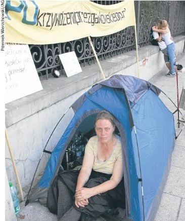 Protest pod Ministerstwem Sprawiedliwości