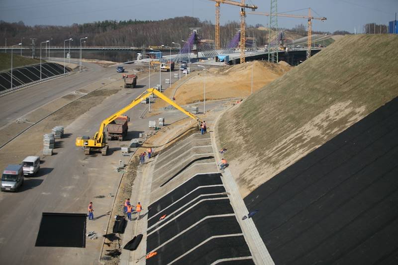 Budowa autostrady A1 w Mszanie