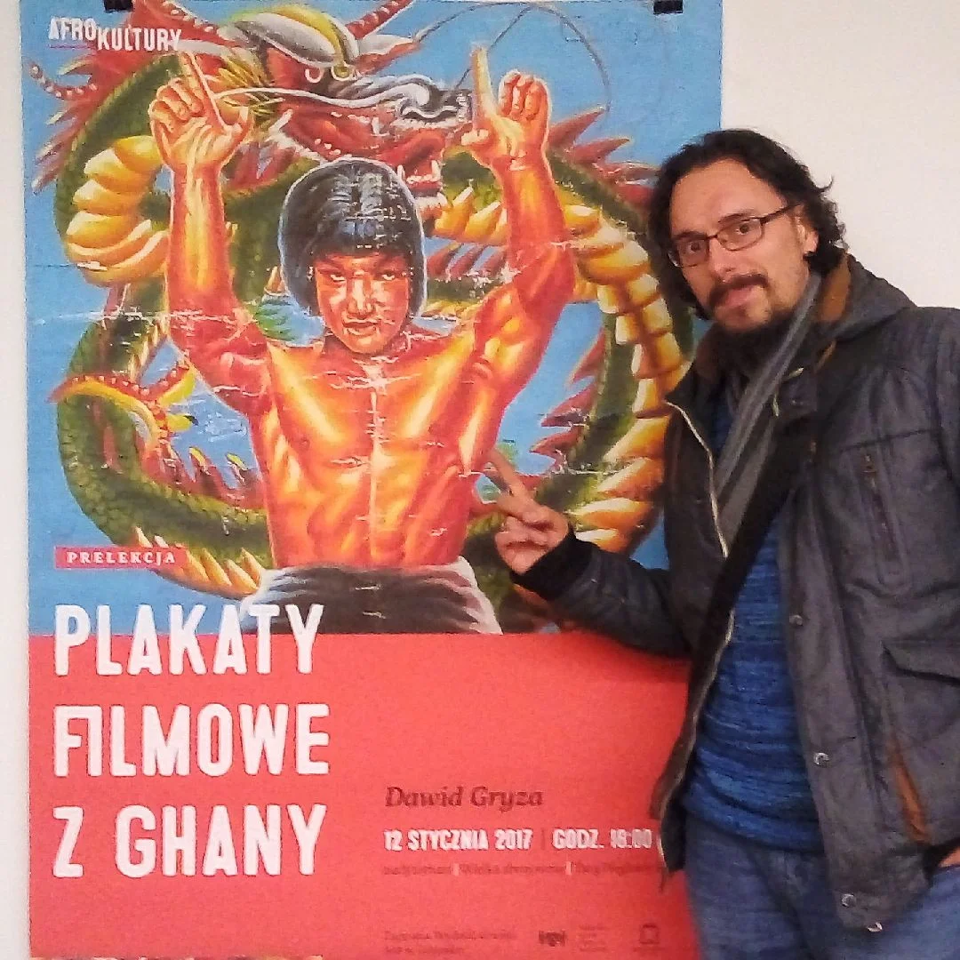 Fan afrykańskich plakatów Dawid Gryza.