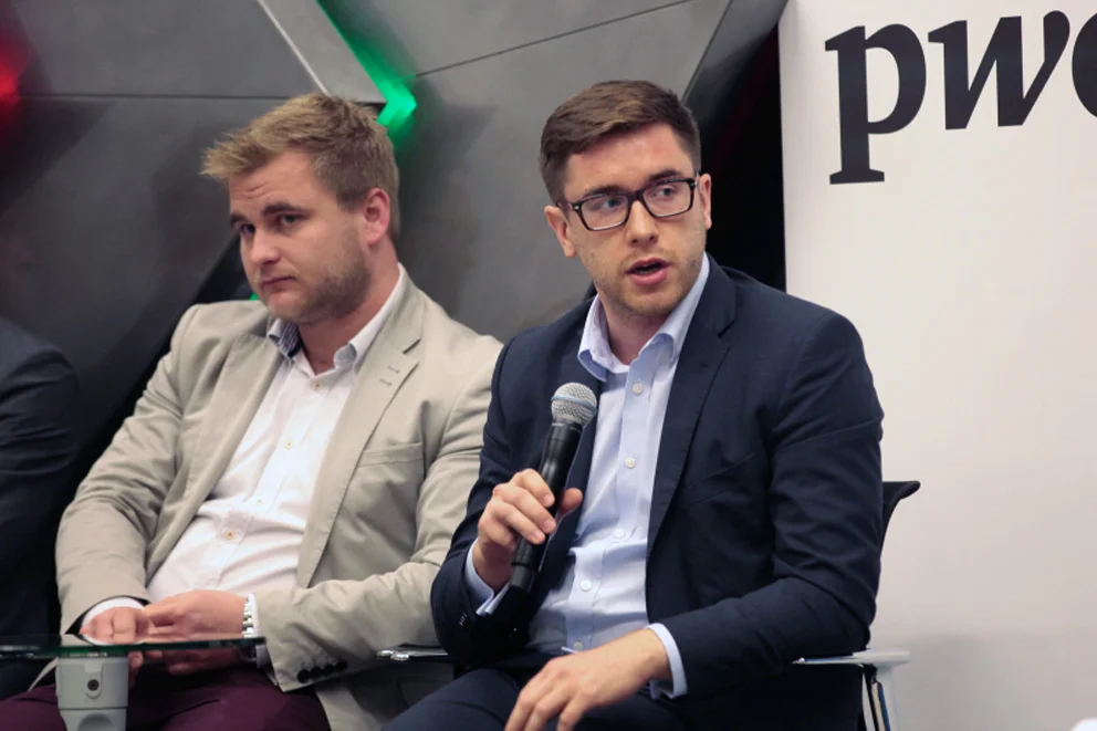 foto: Leszek Wiśniewski Lineart Communication, od lewej: Tomasz Czapliński (LMS Invest), Jakub Domeracki (Idea Bank)