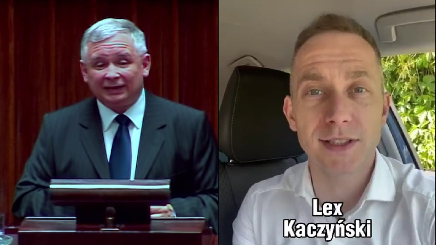 Jarosław Kaczyński i Cezary Tomczyk.