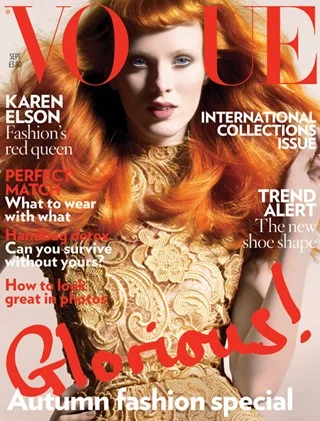 Karen Elson – współczesna topmodelka łudząco podobna do Coddington