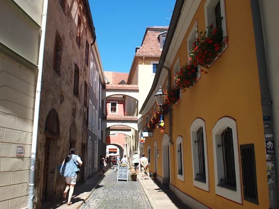 Jedna z uliczek w Goerlitz.