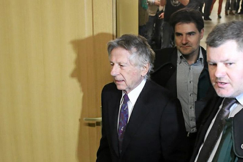 Roman Polański w krakowskim sądzie.